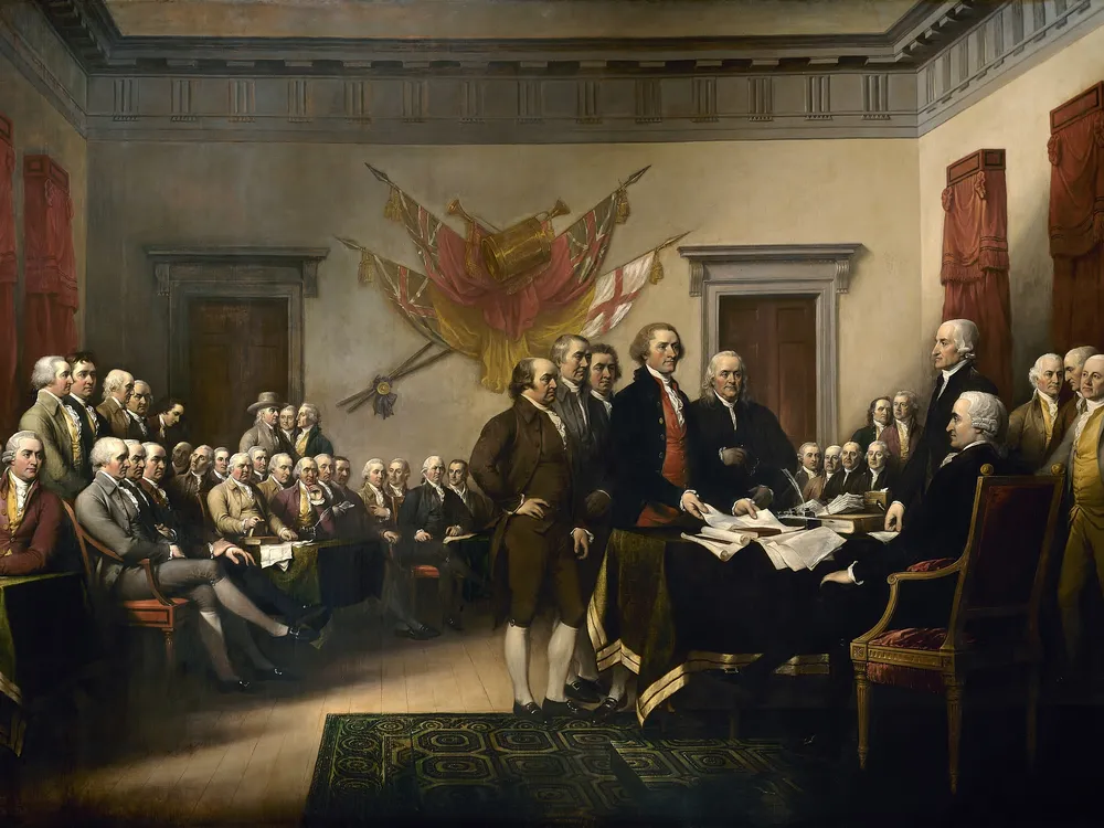 declaración de la independencia 1819 por john trumbull (wikimedia commons) Hispanoamerica canto de vida y esperanza